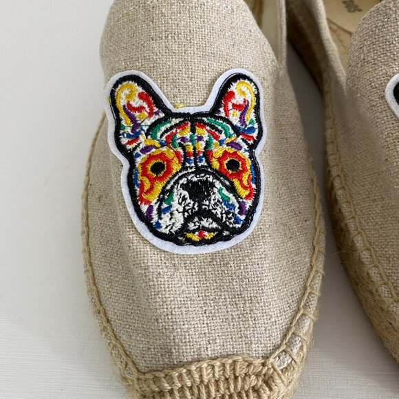 Soludos French Bulldog Espadrilles 9.5 - Picture 3 of 7